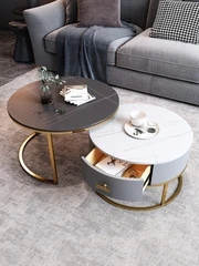 SGF rock slab coffee table living room household round with drawers creative coffee table
SGF rock slab coffee table living room household round with drawers creative coffee table