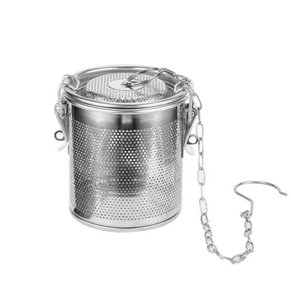 304 Stainless Steel Stew Seasoning Strainer with Chain Hook Fine Mesh Brine Basket Corrosion-resistant Rust-proof
304 Stainless Steel Stew Seasoning Strainer with Chain Hook Fine Mesh Brine Basket Corrosion-resistant Rust-proof