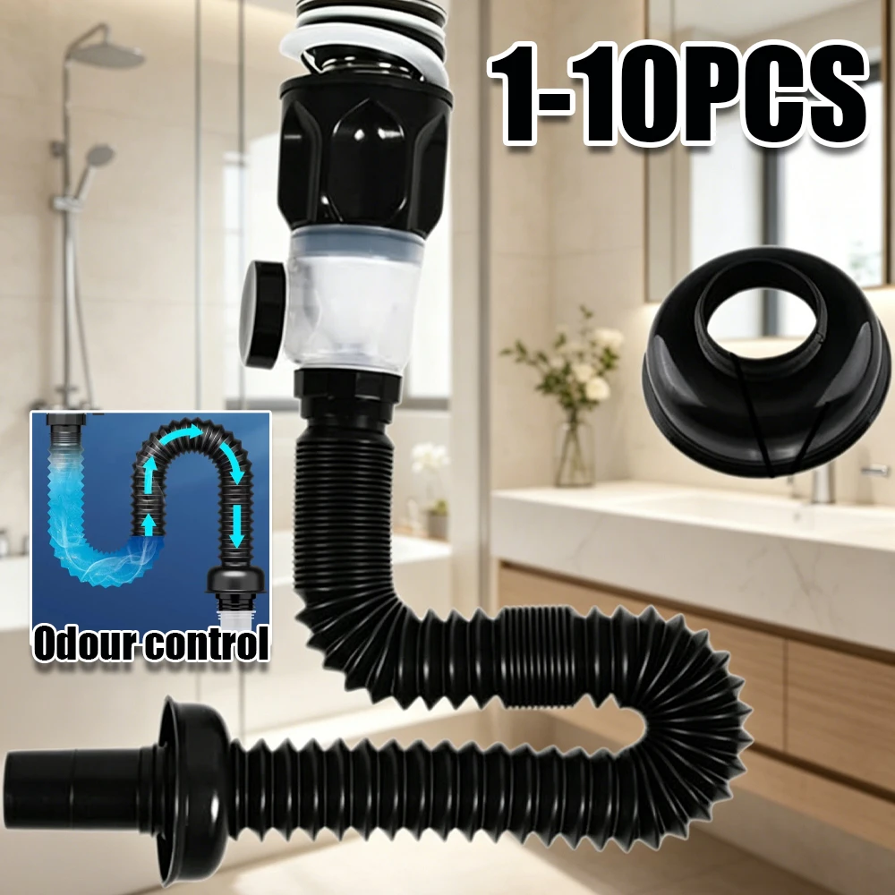 Universal Flexible Stretchable Drain Pipe for Bathroom Washbasin Anti Blockage Deodorant Strainer Pipeline Accessories
Universal Flexible Stretchable Drain Pipe for Bathroom Washbasin Anti Blockage Deodorant Strainer Pipeline Accessories