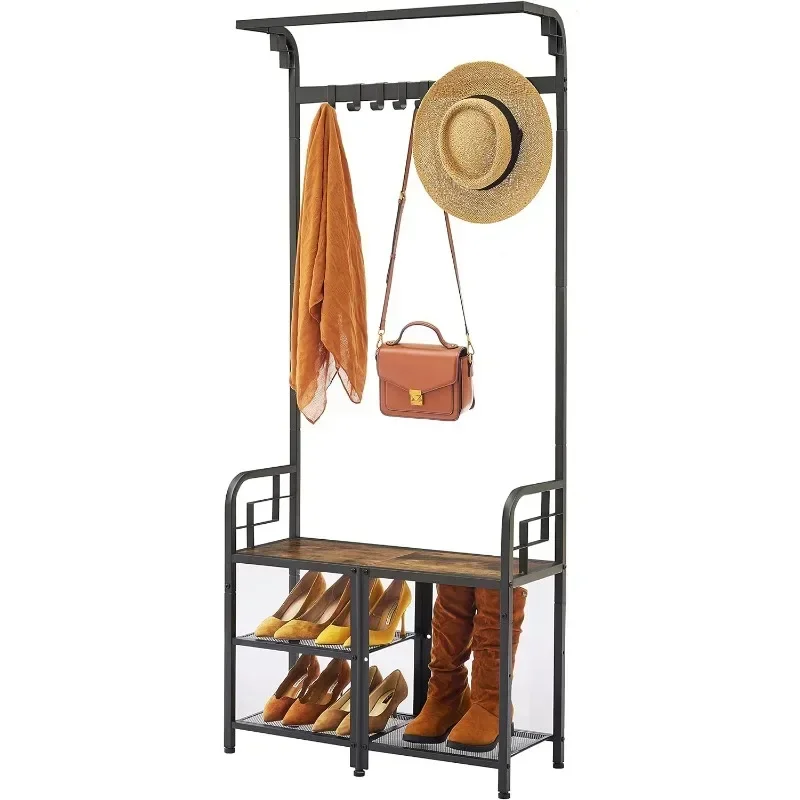 z Coat Rack, Hall Tree with Shoe Bench for Entryway, 3-in-1 Shoe Rack Different Heights, Entryway Bench with Coat Rack, Metal
z Coat Rack, Hall Tree with Shoe Bench for Entryway, 3-in-1 Shoe Rack Different Heights, Entryway Bench with Coat Rack, Metal