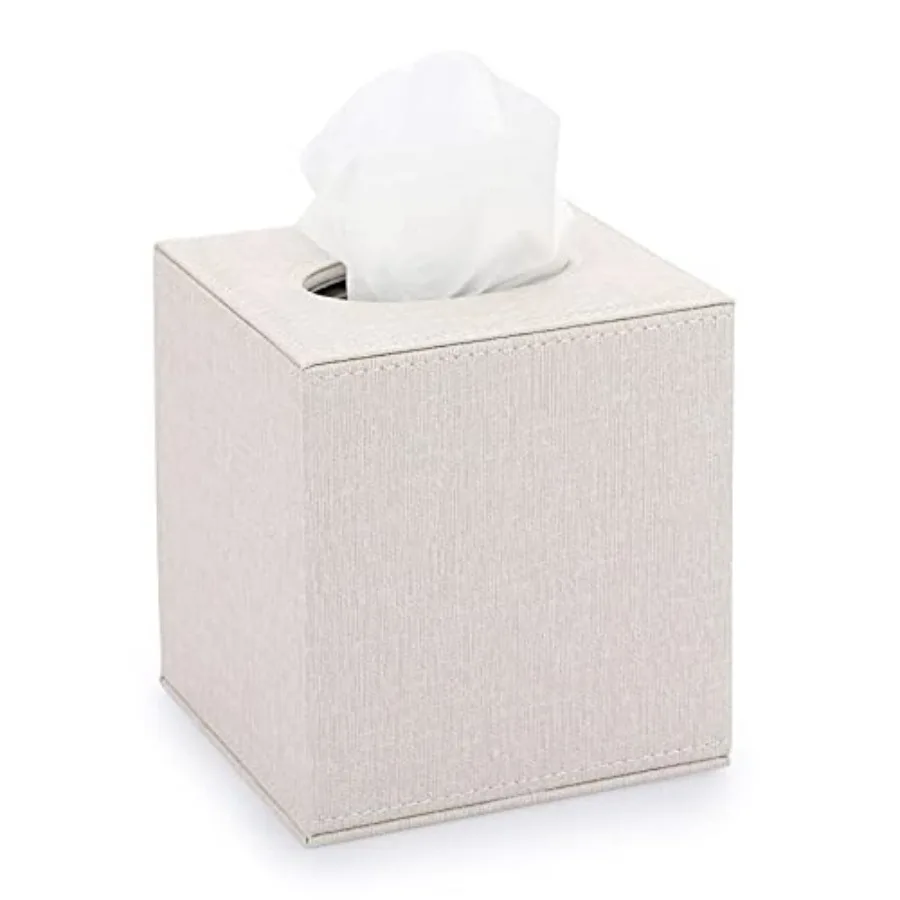 Square Linen Tissue Box Cover - Stylish Cube Tissue Box Holder with Magnetic Bottom, Decorative Tissue Box for Vanity Toilet Ta
Square Linen Tissue Box Cover - Stylish Cube Tissue Box Holder with Magnetic Bottom, Decorative Tissue Box for Vanity Toilet Ta