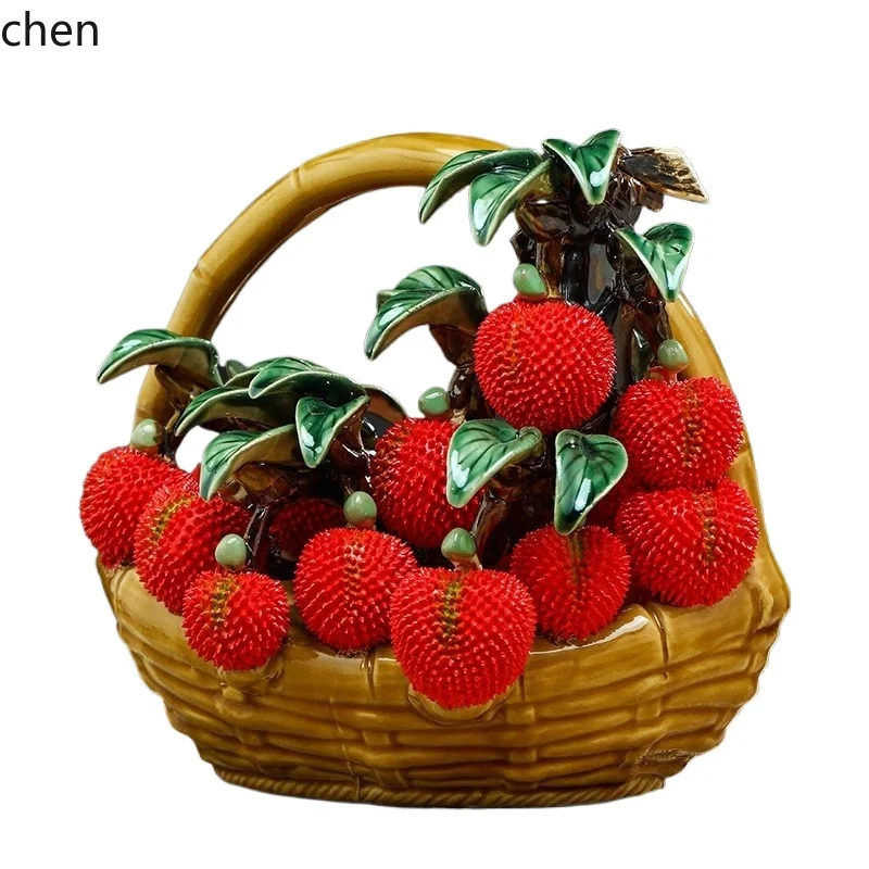 HTT lychee ornaments, ceramic handicrafts, good luck decorations, moving house and moving to a new high-end home
HTT lychee ornaments, ceramic handicrafts, good luck decorations, moving house and moving to a new high-end home