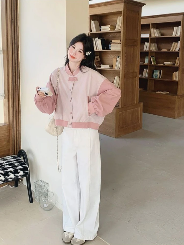 Youthful Short Jacket for Women 2025 Spring Korean Baseball Jacket Lightweight Stylish
Youthful Short Jacket for Women 2025 Spring Korean Baseball Jacket Lightweight Stylish