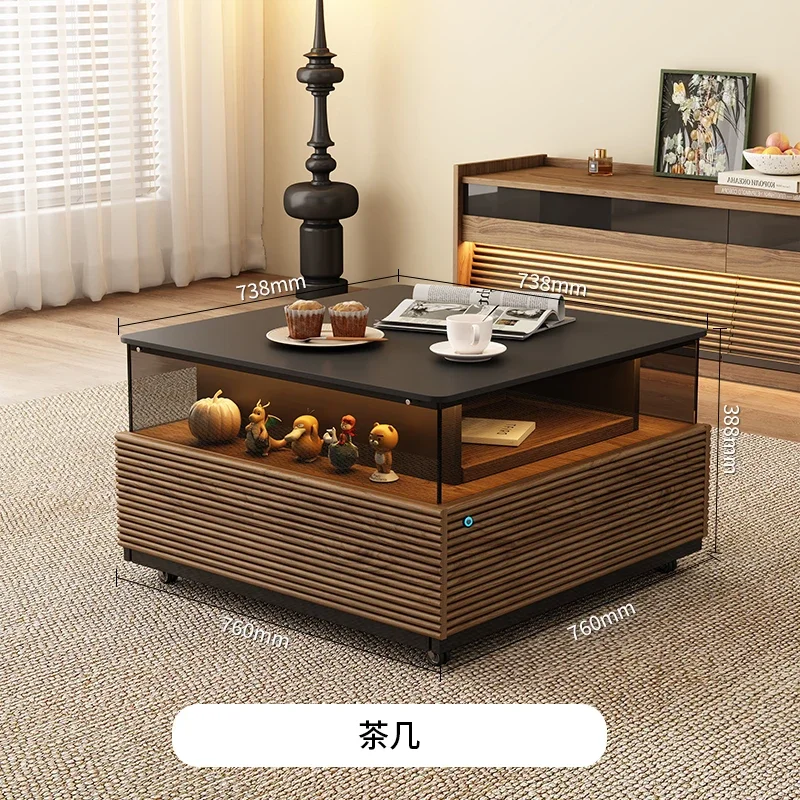 Modern simple rock slab square mobile coffee table TV cabinet combination Japanese creative coffee table
Modern simple rock slab square mobile coffee table TV cabinet combination Japanese creative coffee table
