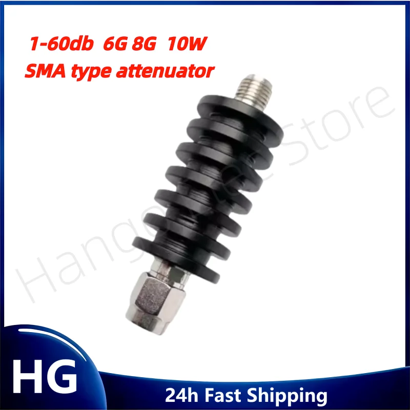 10W SMA fixed attenuator DC-6GHZ/8GHZ 1/2/3/5/6/10/15/20/30db/40db/60db
10W SMA fixed attenuator DC-6GHZ/8GHZ 1/2/3/5/6/10/15/20/30db/40db/60db