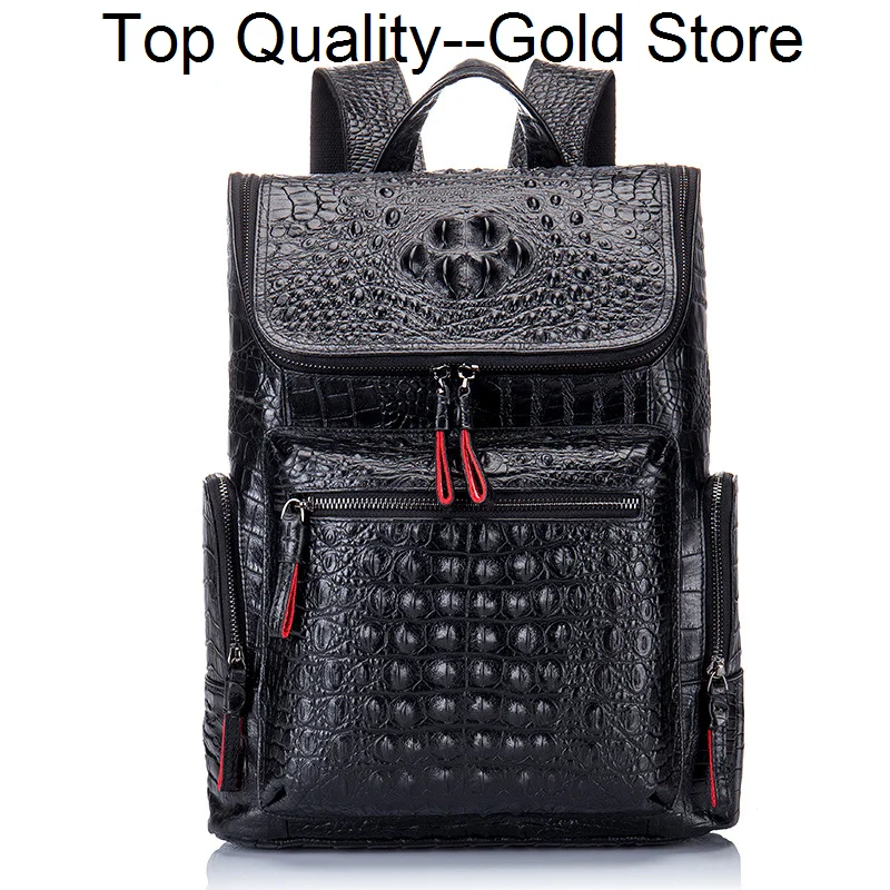 Alligator Grain Genuine Leather Business Men's Backpack Student Schoolbag Large Capacity Laptop Bag Travel Men Mochila
Alligator Grain Genuine Leather Business Men's Backpack Student Schoolbag Large Capacity Laptop Bag Travel Men Mochila