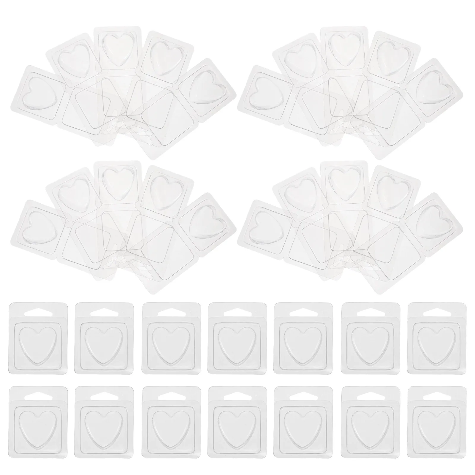 100 шт. прозрачных пластиковых контейнеров-раскладушек для воска в форме сердца, материалы для изготовления восковых заготовок для ароматерапии
100 шт. прозрачных пластиковых контейнеров-раскладушек для воска в форме сердца, материалы для изготовления восковых заготовок для ароматерапии