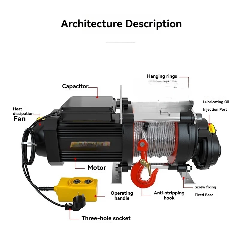 Электрическая таль 220 В, 600 кг, 30 м, быстрая бесщеточная, 30 м/мин, многофункциональная подъемная база, подвесной кран двойного назначения с тросом
Электрическая таль 220 В, 600 кг, 30 м, быстрая бесщеточная, 30 м/мин, многофункциональная подъемная база, подвесной кран двойного назначения с тросом
