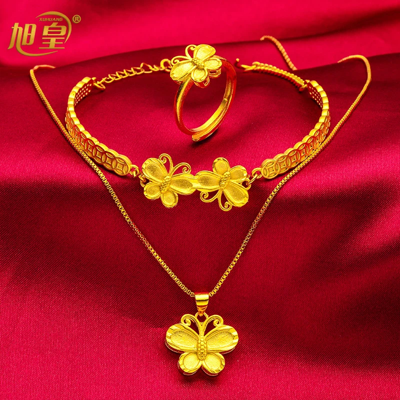 Indian Copper Gilding Charm Bride Wedding Jewelry Nigeria Luxury Butterfly Necklaces Bracelets Rings Sets Party Banquet Gifts
Indian Copper Gilding Charm Bride Wedding Jewelry Nigeria Luxury Butterfly Necklaces Bracelets Rings Sets Party Banquet Gifts