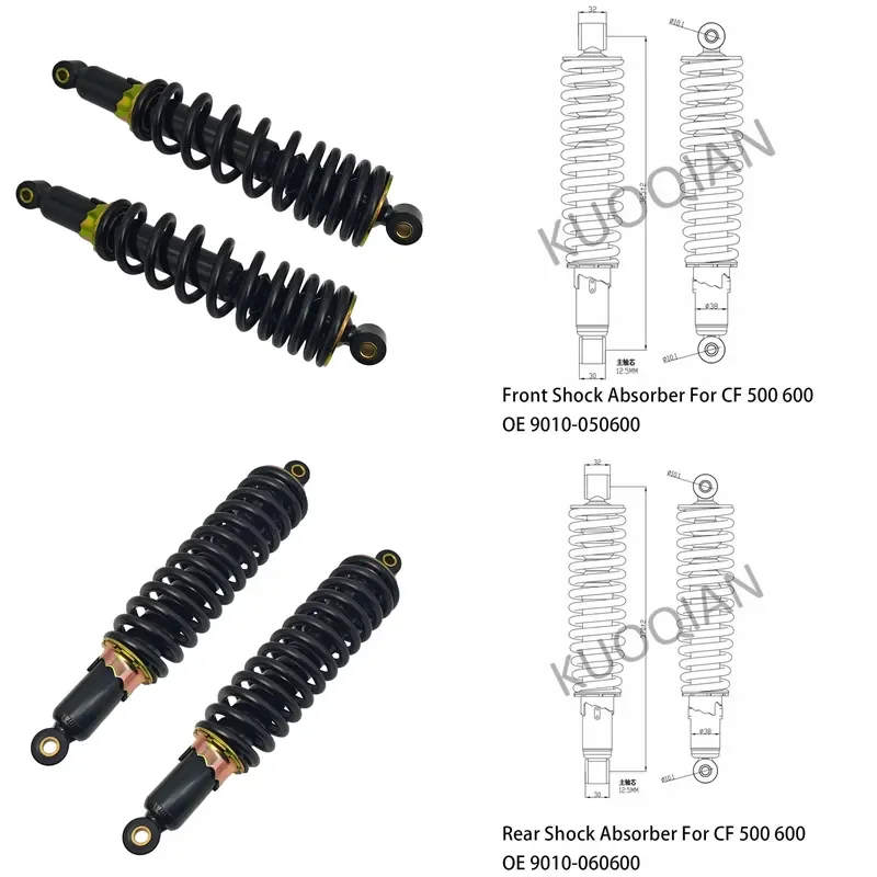 i 2PC Front Rear Shock Absorber for CF 500 600 188 ATV X5 OE 9010-050600 9010-060600 QUAD GO KART ATV UTV Parts
i 2PC Front Rear Shock Absorber for CF 500 600 188 ATV X5 OE 9010-050600 9010-060600 QUAD GO KART ATV UTV Parts