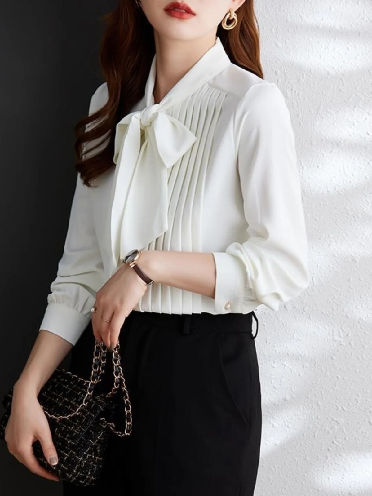 Plus Size Chic Pastel Coffee Long Sve Chiffon irt Women's Bow Tie Ne Unusual Design Spring Autumn New Sle Commute Polyester F...
Plus Size Chic Pastel Coffee Long Sve Chiffon irt Women's Bow Tie Ne Unusual Design Spring Autumn New Sle Commute Polyester F...