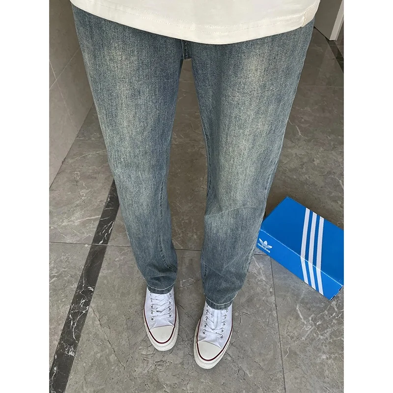 Retro American Straight Leg Jeans Men's Autumn Winter Thiened Fce High Waist Slimming Pants Tight Fit Bootcut Jeans
Retro American Straight Leg Jeans Men's Autumn Winter Thiened Fce High Waist Slimming Pants Tight Fit Bootcut Jeans