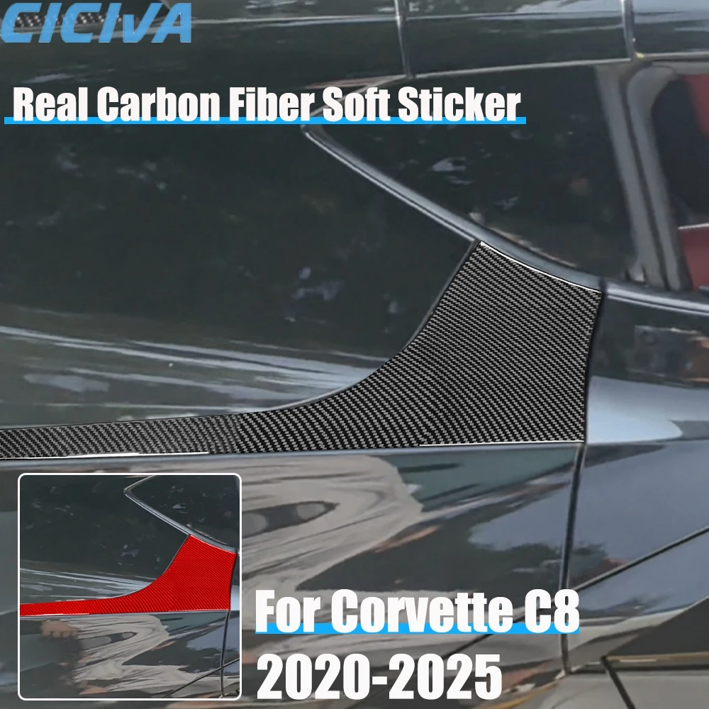 Автомобильные аксессуары из настоящего углеродного волокна, задняя боковая накладка, мягкая наклейка для Chevrolet Corvette C8 2020 2021 2022 2023 2024 2025
Автомобильные аксессуары из настоящего углеродного волокна, задняя боковая накладка, мягкая наклейка для Chevrolet Corvette C8 2020 2021 2022 2023 2024 2025