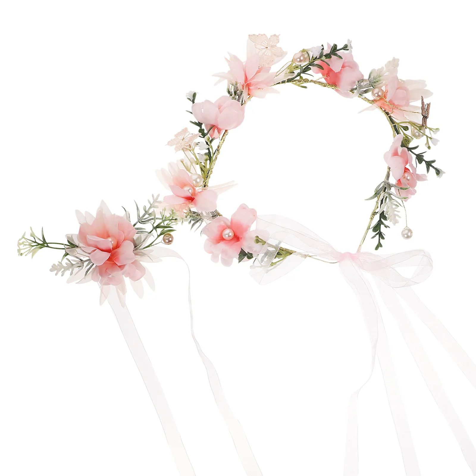 1Set Pearl Butterfly Garland Headband and Bracelet Floral Headdress Bridal Hair Band Wedding Hair Accessory Flower Wreath
1Set Pearl Butterfly Garland Headband and Bracelet Floral Headdress Bridal Hair Band Wedding Hair Accessory Flower Wreath