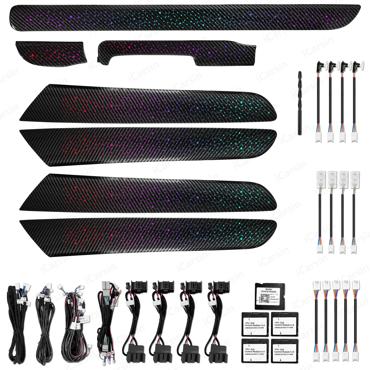 64 color dynamic carbon fiber ambient light for Volkswagen Golf 6 Mk6 2008-2013 for Jetta SportWagen interior lighting upgrade
64 color dynamic carbon fiber ambient light for Volkswagen Golf 6 Mk6 2008-2013 for Jetta SportWagen interior lighting upgrade