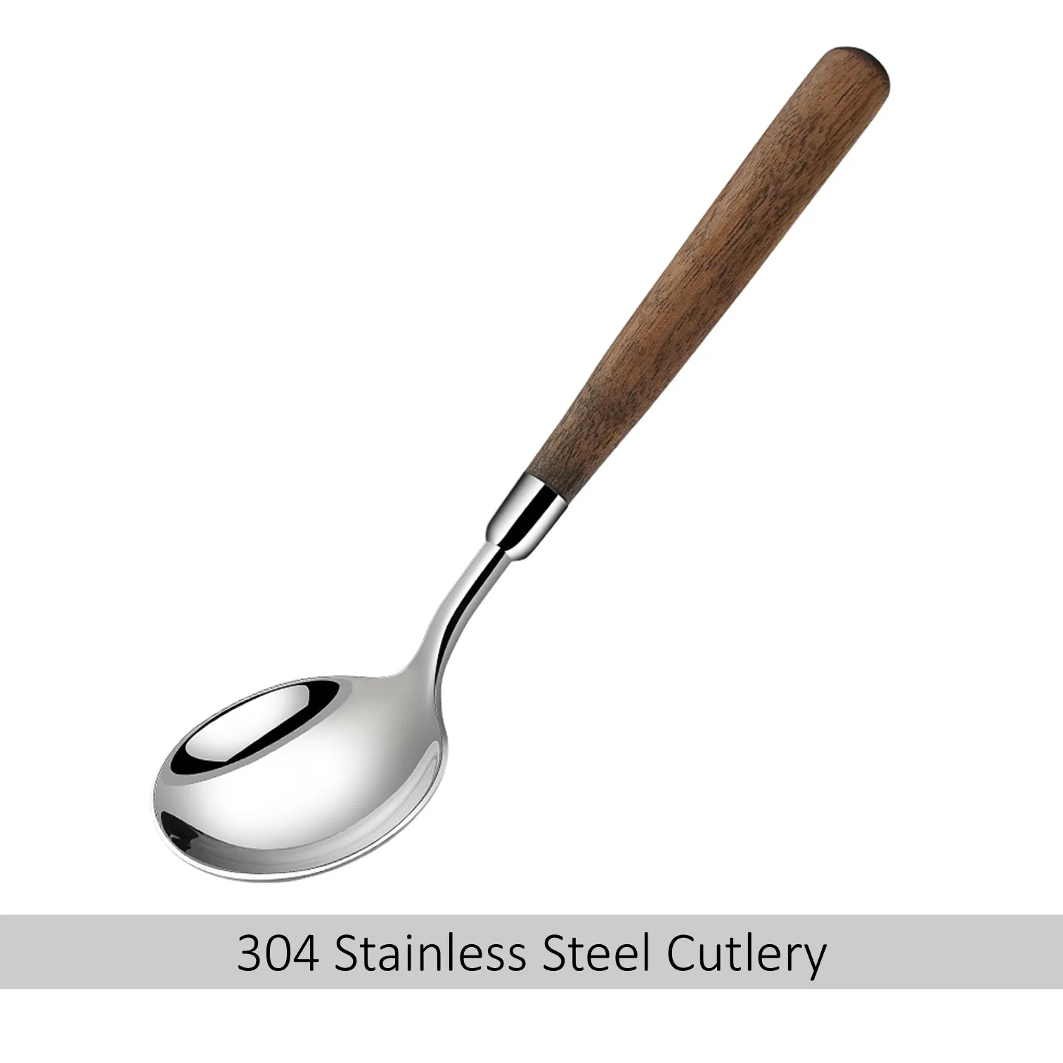 LFGB Certificate 304 Stainless Steel Cutlery Set Spoon Fork Family Daily Flatware Set with Walnut Wooden Handle for Banquet
LFGB Certificate 304 Stainless Steel Cutlery Set Spoon Fork Family Daily Flatware Set with Walnut Wooden Handle for Banquet