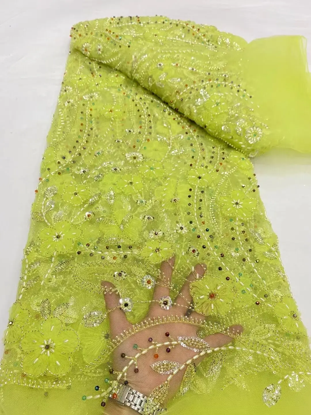 2024 African Nigerian Latest High Quality Lace Fabric With Sequins Tulle Sewing Guipure Embroidery Dresses Beads Stone 5yards
2024 African Nigerian Latest High Quality Lace Fabric With Sequins Tulle Sewing Guipure Embroidery Dresses Beads Stone 5yards