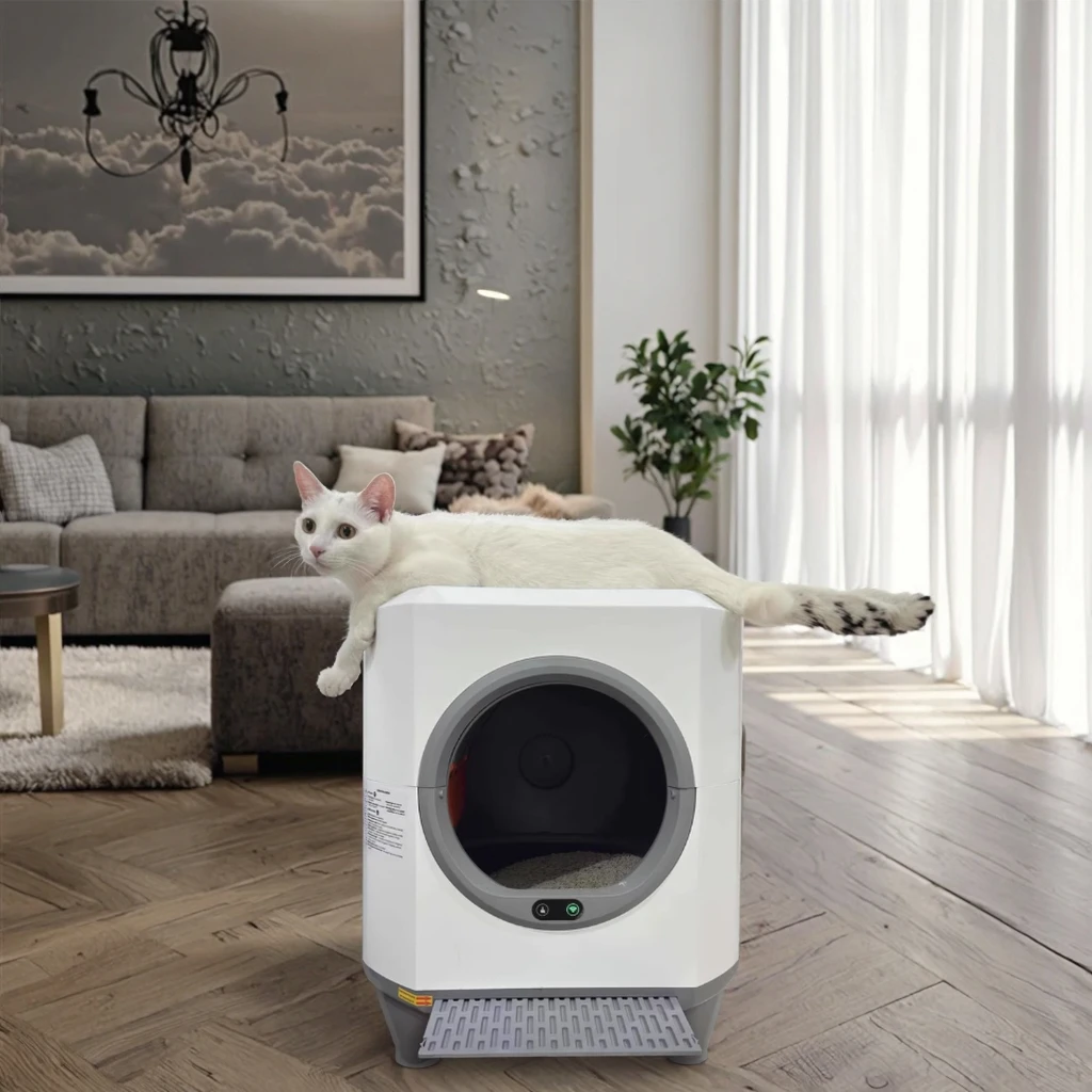 STLF Automatic Cat LitterS Box Smart App Control Self Cleaning LitterS Box Fully Enclosed Large Capacity Pet Toilet Cat LitterS
STLF Automatic Cat LitterS Box Smart App Control Self Cleaning LitterS Box Fully Enclosed Large Capacity Pet Toilet Cat LitterS