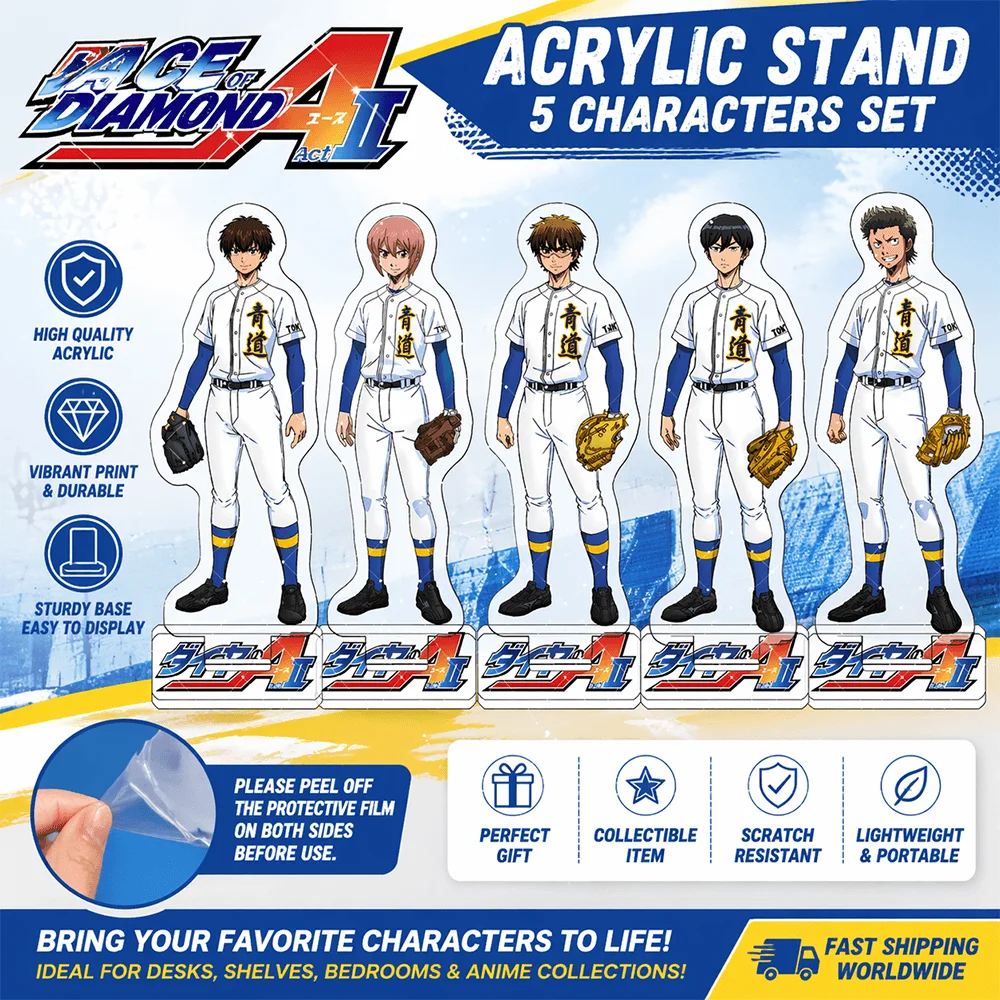 Ace of Diamond Act II 15cm Acrylic Stand Keychain Baseball Anime Figure Desk Art Decor Cute Collectible Gift For Otaku Fans
Ace of Diamond Act II 15cm Acrylic Stand Keychain Baseball Anime Figure Desk Art Decor Cute Collectible Gift For Otaku Fans