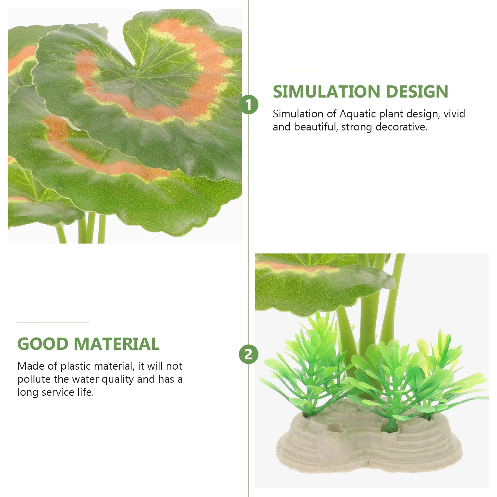 4Pcs Highly Simulation Water Plant Fish Tank Decor Realistic Plastic Aquatic Plants Safe for Fresh Saltwater Aquarium
4Pcs Highly Simulation Water Plant Fish Tank Decor Realistic Plastic Aquatic Plants Safe for Fresh Saltwater Aquarium