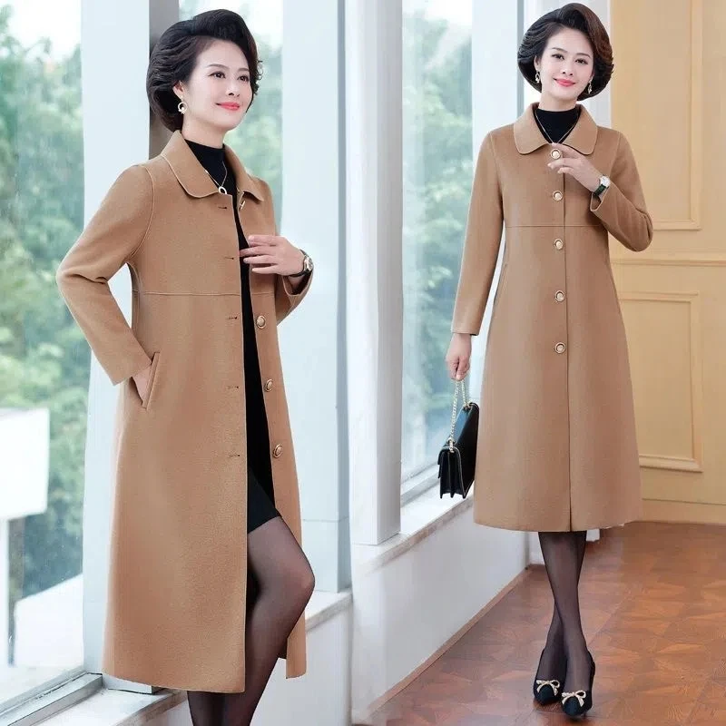 Woolen Coat Women 2022 Autumn Winter New Fashion Loose All-match Casual Wool Jacket Large Size Long Double-sided Wool Outerwear
Woolen Coat Women 2022 Autumn Winter New Fashion Loose All-match Casual Wool Jacket Large Size Long Double-sided Wool Outerwear