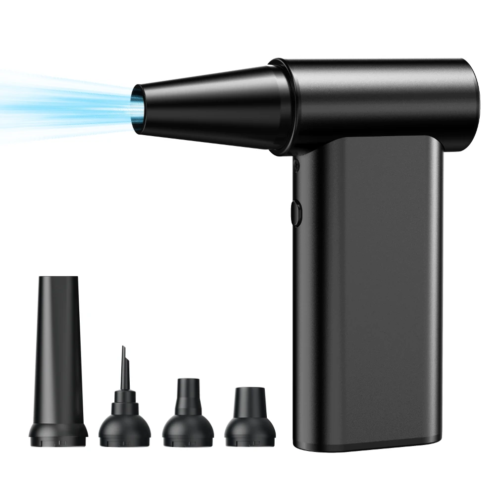 130000 RPM Mini Turbo Fan Jet Air Duster 3 Speeds Brushless Motor 4000mAh*2 10-180min Working Time Electric Compressed Air
130000 RPM Mini Turbo Fan Jet Air Duster 3 Speeds Brushless Motor 4000mAh*2 10-180min Working Time Electric Compressed Air