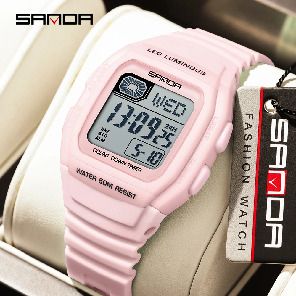 SANDA 2208 Fashion Men's Digital Electronic Watch Multi functional Waterproof Alarm Clock Color Light Student Watch
SANDA 2208 Fashion Men's Digital Electronic Watch Multi functional Waterproof Alarm Clock Color Light Student Watch