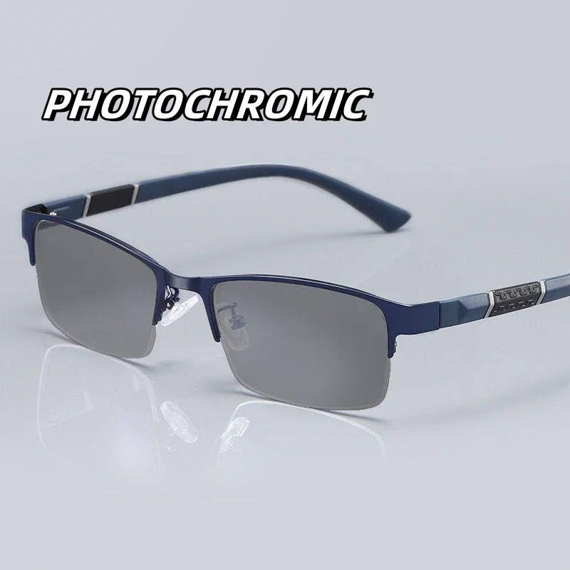 Vintage Intelligent Color Changed Sunglasses Men Male Business Half Frame Myopia Eyewear Near Sight Eyewear for Men 0 To -4.0
Vintage Intelligent Color Changed Sunglasses Men Male Business Half Frame Myopia Eyewear Near Sight Eyewear for Men 0 To -4.0