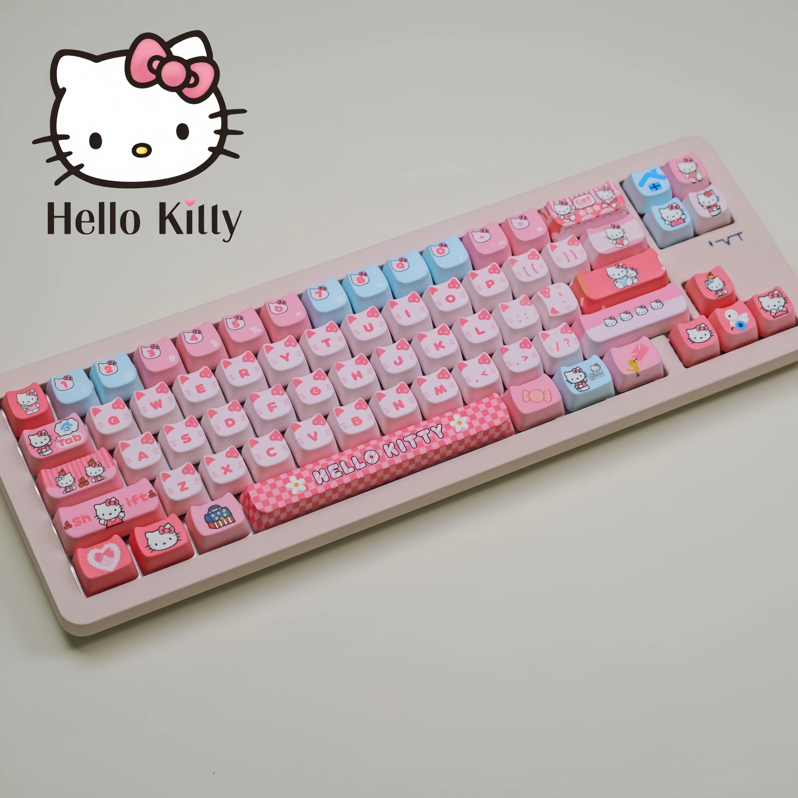 Hello Kitty Keycap Sanrio Anime Cartoon Printing Kawaii PBT Pink High-value Wear-resistant Feel Keyboard Decorative Gifts Keycap
Hello Kitty Keycap Sanrio Anime Cartoon Printing Kawaii PBT Pink High-value Wear-resistant Feel Keyboard Decorative Gifts Keycap