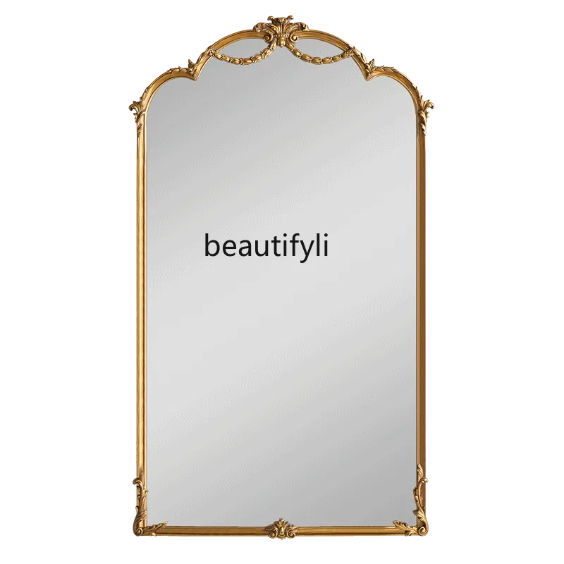 European-Style Retro Floor Mirror Home Full-Length Mirror Cloakroom Gold Carved Dressing Mirror
European-Style Retro Floor Mirror Home Full-Length Mirror Cloakroom Gold Carved Dressing Mirror