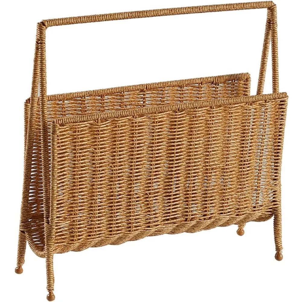 Magazine Rack Display Stand, Books Storage Woven Basket ,Newspapers Holder, Standing Shelf with Handle for Bedside,Living Room,
Magazine Rack Display Stand, Books Storage Woven Basket ,Newspapers Holder, Standing Shelf with Handle for Bedside,Living Room,