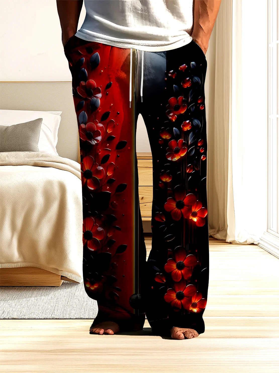 Мужские брюки с 3D цифровым цветочным узором, удобные, быстросохнущие и не выцветающие, модные повседневные брюки для улицы.
Мужские брюки с 3D цифровым цветочным узором, удобные, быстросохнущие и не выцветающие, модные повседневные брюки для улицы.