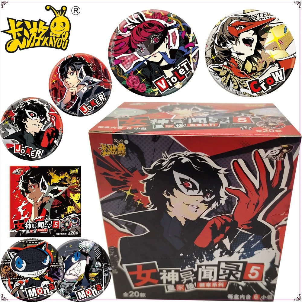 Genuine Kayou Persona 5 Royal Edition Badge Cartoon Anime Peripheral Collection Tinplate Round Brooches Bag Accessories Gifts
Genuine Kayou Persona 5 Royal Edition Badge Cartoon Anime Peripheral Collection Tinplate Round Brooches Bag Accessories Gifts