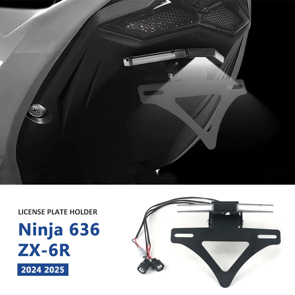 ZX6R 2024 2025 License Plate Holder For KAWASAKI Ninja ZX-6R NINJA ZX 636 Motorcycle Tail Tidy Rear Fender Eliminator LED Light
ZX6R 2024 2025 License Plate Holder For KAWASAKI Ninja ZX-6R NINJA ZX 636 Motorcycle Tail Tidy Rear Fender Eliminator LED Light
