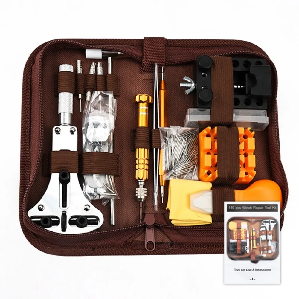 149pcs Professional Watch Repair Tools Kit Watch Link Pin Remover Back Case Pressing Watches Repair Kit Tool Case Opener
149pcs Professional Watch Repair Tools Kit Watch Link Pin Remover Back Case Pressing Watches Repair Kit Tool Case Opener