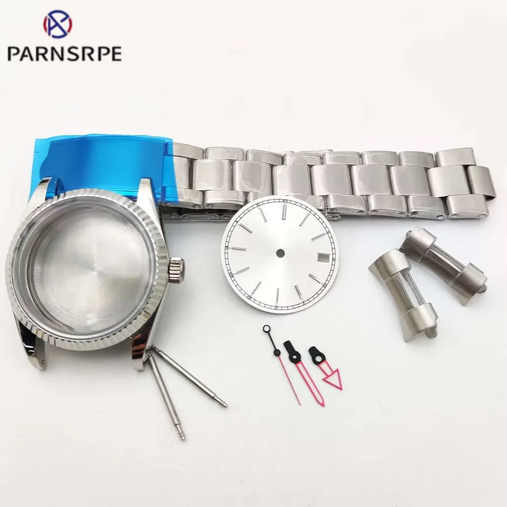 Men's Mechanical Watch Parts Kit Watch Conversion Kit 36mm Case Stainless Steel Strap for NH35 NH36 Movement
Men's Mechanical Watch Parts Kit Watch Conversion Kit 36mm Case Stainless Steel Strap for NH35 NH36 Movement