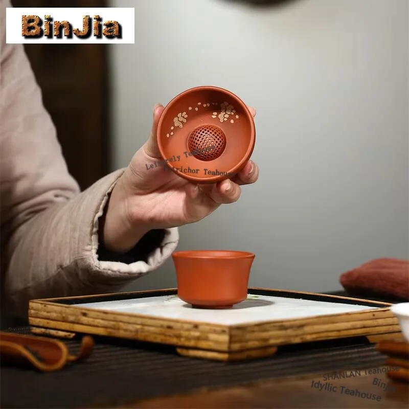 Handmade Yixing Purple Clay Tea Separator Infusor Elegant Tea Strainer Tea Maker Tea Filter For Tea Zisha Supplies Decoration
Handmade Yixing Purple Clay Tea Separator Infusor Elegant Tea Strainer Tea Maker Tea Filter For Tea Zisha Supplies Decoration