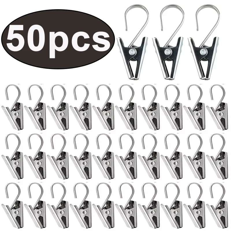 50/20pcs Stainless Steel Curtain Clip for Curtain Photos Decor Wire Holder Sturdy Durable Window Curtain Hook Clip Curtain Decor
50/20pcs Stainless Steel Curtain Clip for Curtain Photos Decor Wire Holder Sturdy Durable Window Curtain Hook Clip Curtain Decor