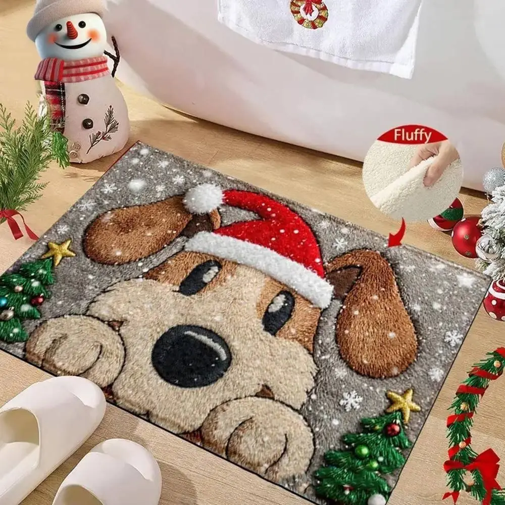 Water-absorbing Christmas Door Mat Santa Claus Design Gingerbread Man Pattern Bathroom Mat Christmas Decor Foot Mat Home Decor
Water-absorbing Christmas Door Mat Santa Claus Design Gingerbread Man Pattern Bathroom Mat Christmas Decor Foot Mat Home Decor