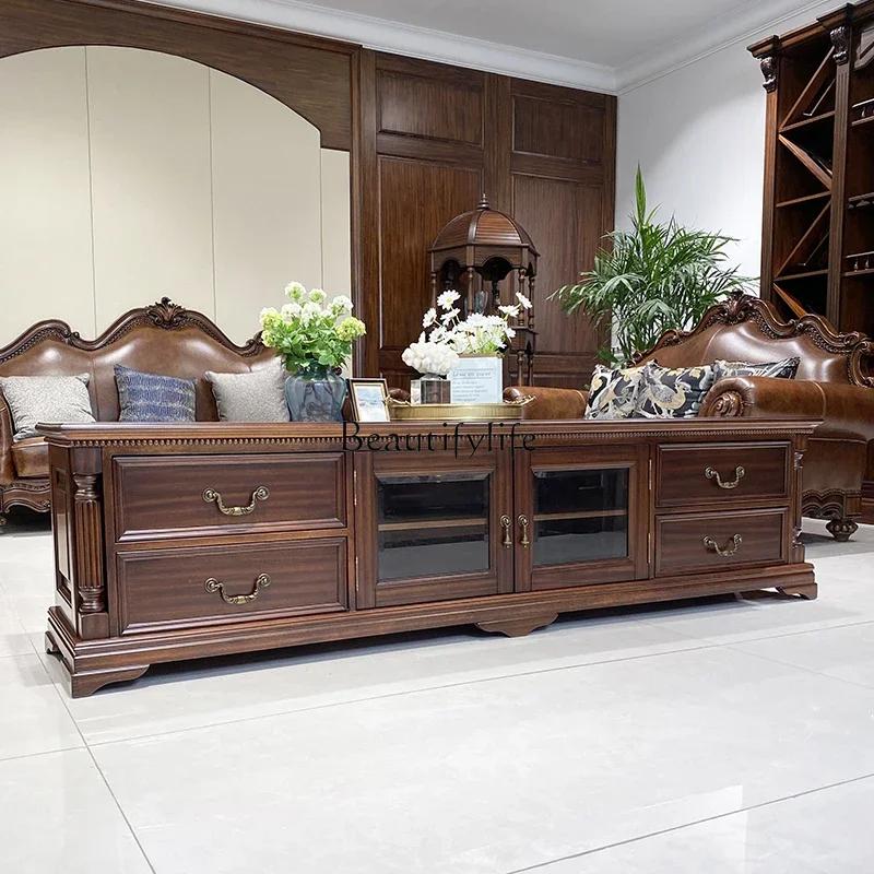 FG11-*American solid wood TV cabinet black walnut TV cabinet floor cabinet 
FG11-*American solid wood TV cabinet black walnut TV cabinet floor cabinet