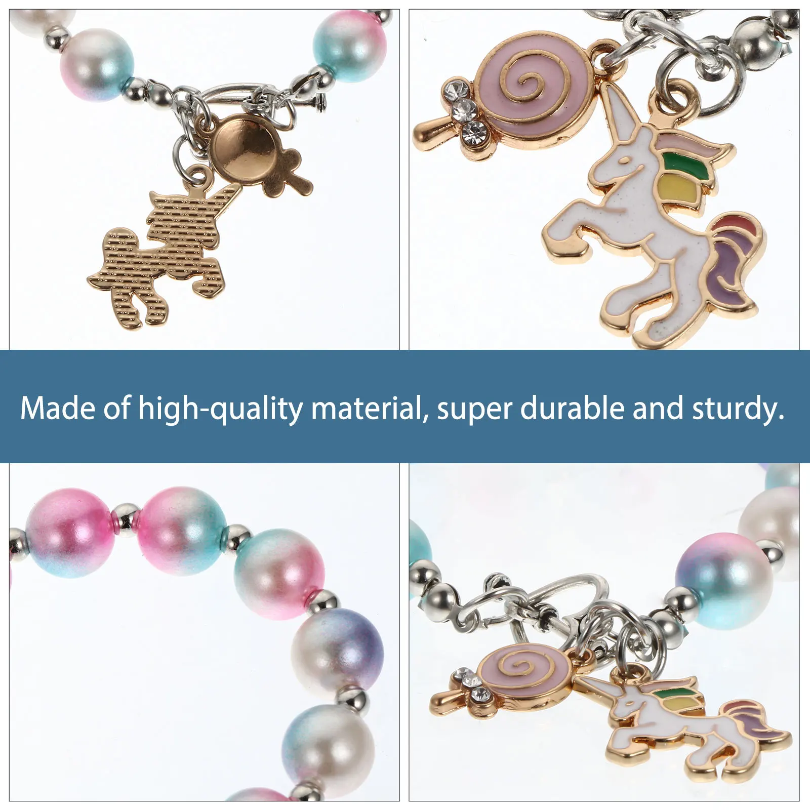 2Pcs Exquisite Pearl Bracelet Unicorn Pendant Women Jewelry Fashion Accessory Comfortable Durable Gift Choice Pearl Bracelet
2Pcs Exquisite Pearl Bracelet Unicorn Pendant Women Jewelry Fashion Accessory Comfortable Durable Gift Choice Pearl Bracelet