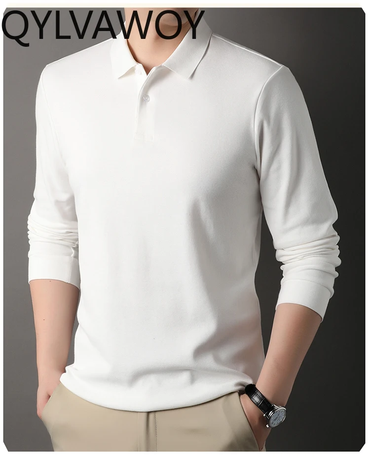 QYLVAWOY 100% Cotton Polo T Shirts New in Tops & Tees Mens Clothes 2024 Casual Tops Long Sleeved T-shirt for Men Solid Color
QYLVAWOY 100% Cotton Polo T Shirts New in Tops & Tees Mens Clothes 2024 Casual Tops Long Sleeved T-shirt for Men Solid Color