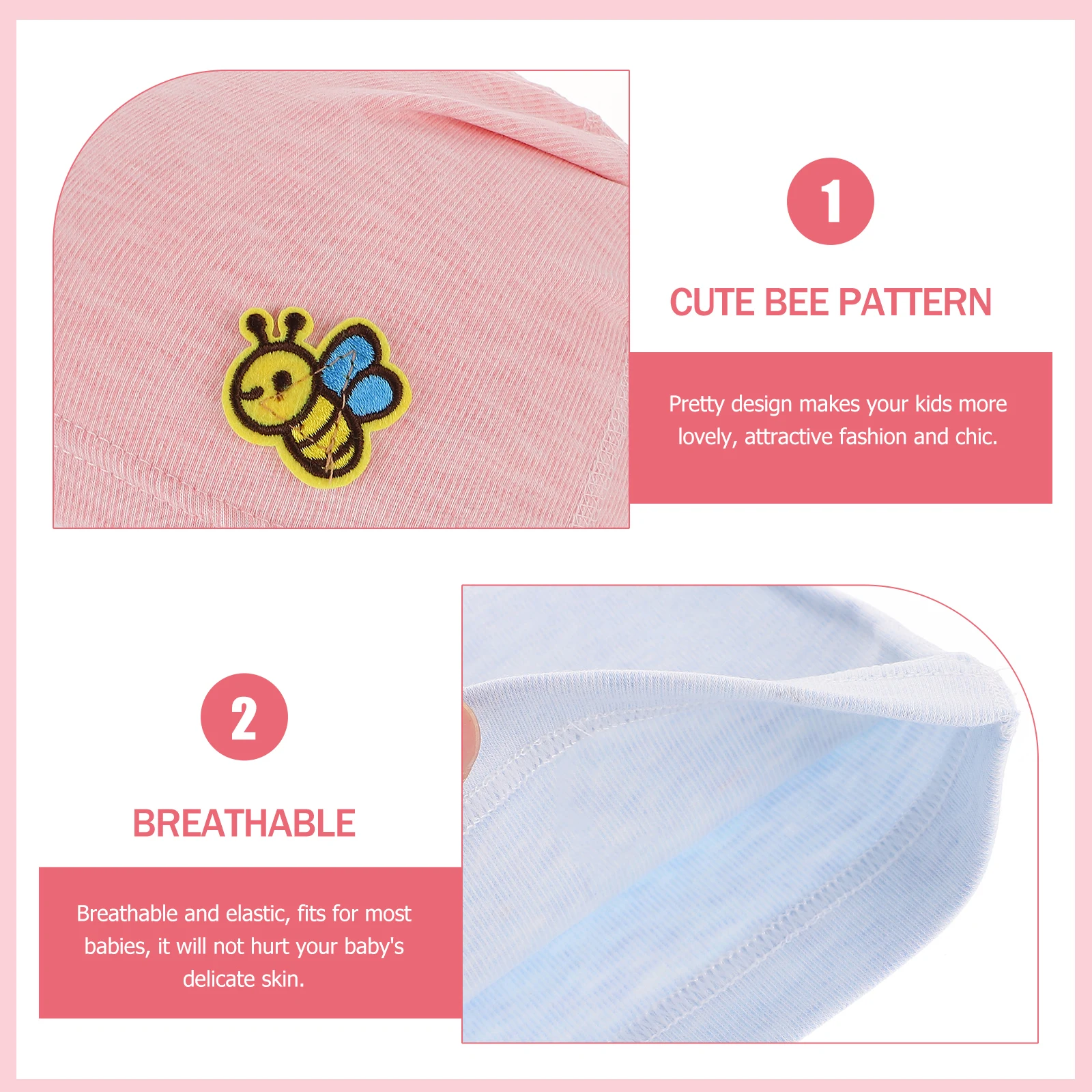 2pcs Baby Hats Breathable Newborn Caps Lightweight Portable Blue Accessory Wear resistant Baby Supply Spring Autumn Winter
2pcs Baby Hats Breathable Newborn Caps Lightweight Portable Blue Accessory Wear resistant Baby Supply Spring Autumn Winter