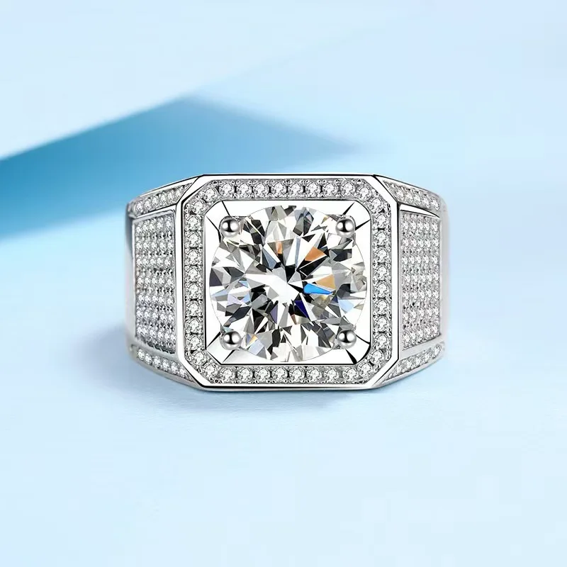 S925 silver inlaid 3-5ct men's moissanite ring sterling silver plated 18K gold full of stars men's ring holiday gift for boyfrie
S925 silver inlaid 3-5ct men's moissanite ring sterling silver plated 18K gold full of stars men's ring holiday gift for boyfrie