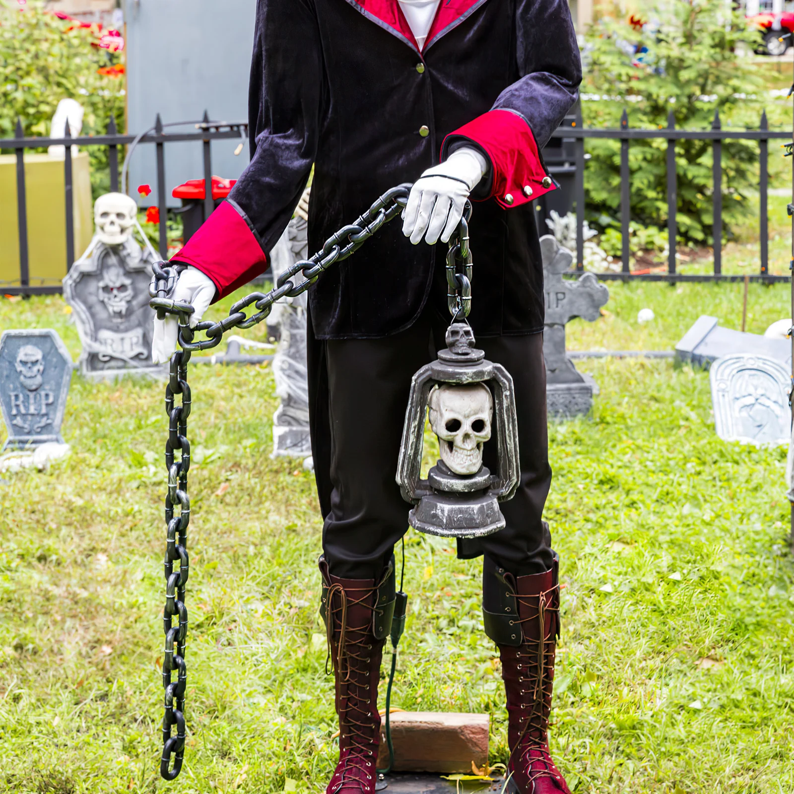 Декоративная цепь для Хэллоуина, 1 м, пластиковая имитация ограждения, для декораций сцены, реквизита для костюмированных мероприятий, оформления на Хэллоуин
Декоративная цепь для Хэллоуина, 1 м, пластиковая имитация ограждения, для декораций сцены, реквизита для костюмированных мероприятий, оформления на Хэллоуин