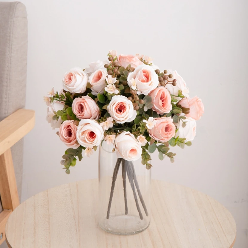 1pc Artificial Flowers Silk Roses Wedding Bridal Bouquets Home Room Vase Festival Outdoor Garden Bonsai Diy Gift Box Decorations
1pc Artificial Flowers Silk Roses Wedding Bridal Bouquets Home Room Vase Festival Outdoor Garden Bonsai Diy Gift Box Decorations