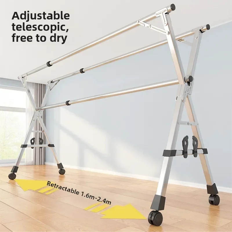 Household Goods Folding Clothes Rack Indoor/outdoor Home Balcony Bedroom Stainless Steel Telescopic Pole Floor Drying Hat Rack
Household Goods Folding Clothes Rack Indoor/outdoor Home Balcony Bedroom Stainless Steel Telescopic Pole Floor Drying Hat Rack