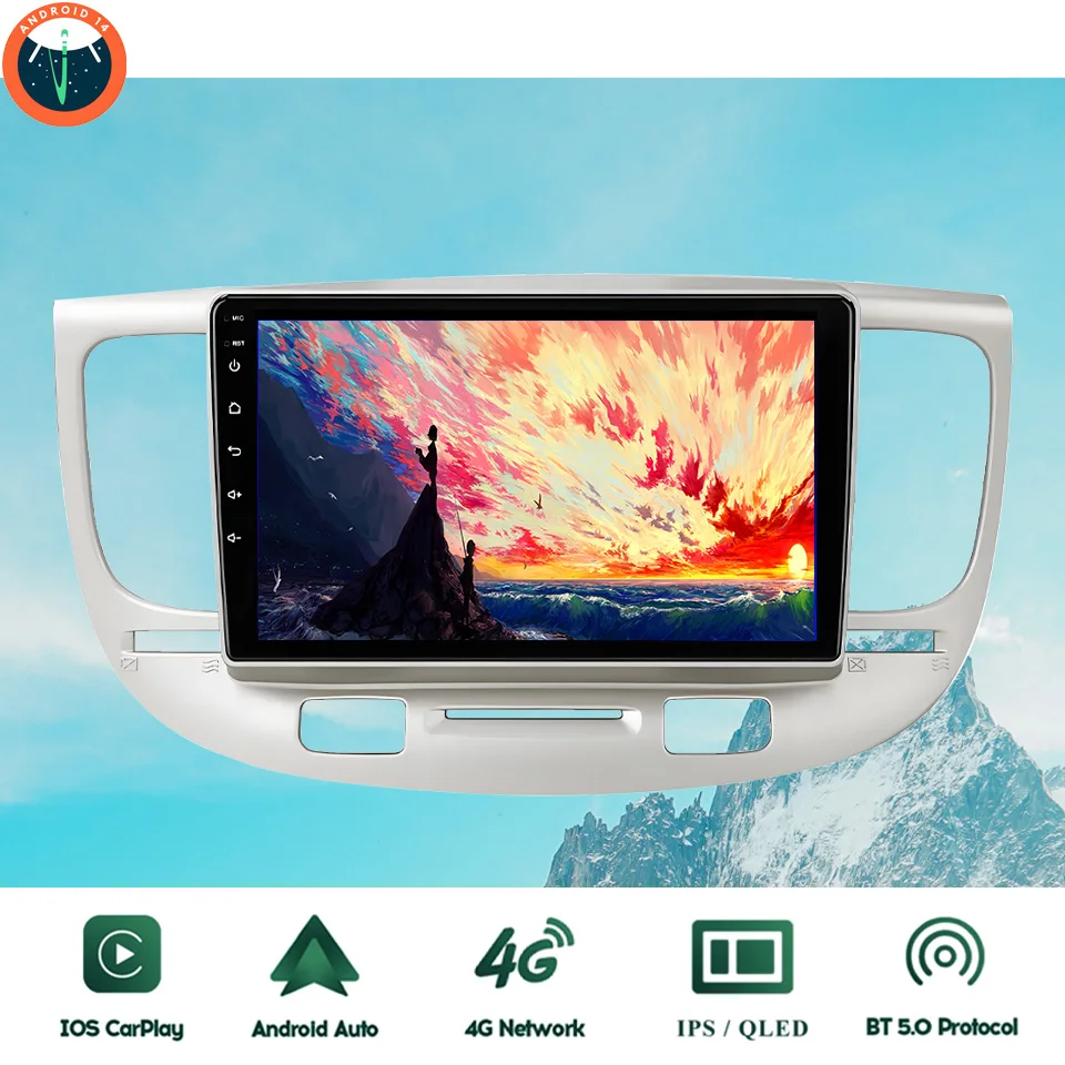 9'' QLED Android 14.0 Car Radio Stereo Multimedia DVD Cassette For Kia RIO 2005 - 2011 Auto GPS Navigation Monitor 4G Lte WiFi
9'' QLED Android 14.0 Car Radio Stereo Multimedia DVD Cassette For Kia RIO 2005 - 2011 Auto GPS Navigation Monitor 4G Lte WiFi