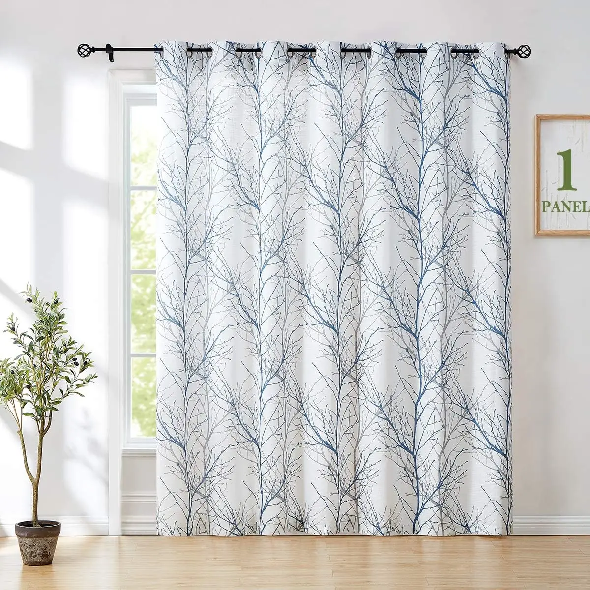 Blue White Sliding Glass Door Curtain 84 Inches Long Branch Tree Print 100 Inch Extra Wide Linen Semi Sheer White Gromme
Blue White Sliding Glass Door Curtain 84 Inches Long Branch Tree Print 100 Inch Extra Wide Linen Semi Sheer White Gromme