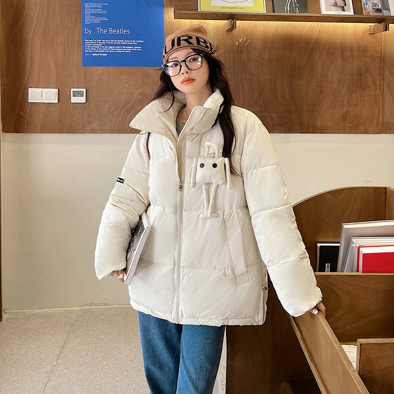 Women White Down Parka Jacket Stand Collar Baggy Winter New Waterproof Coat Warm Duck Feather Down Female Puffer Outwear Tops
Women White Down Parka Jacket Stand Collar Baggy Winter New Waterproof Coat Warm Duck Feather Down Female Puffer Outwear Tops
